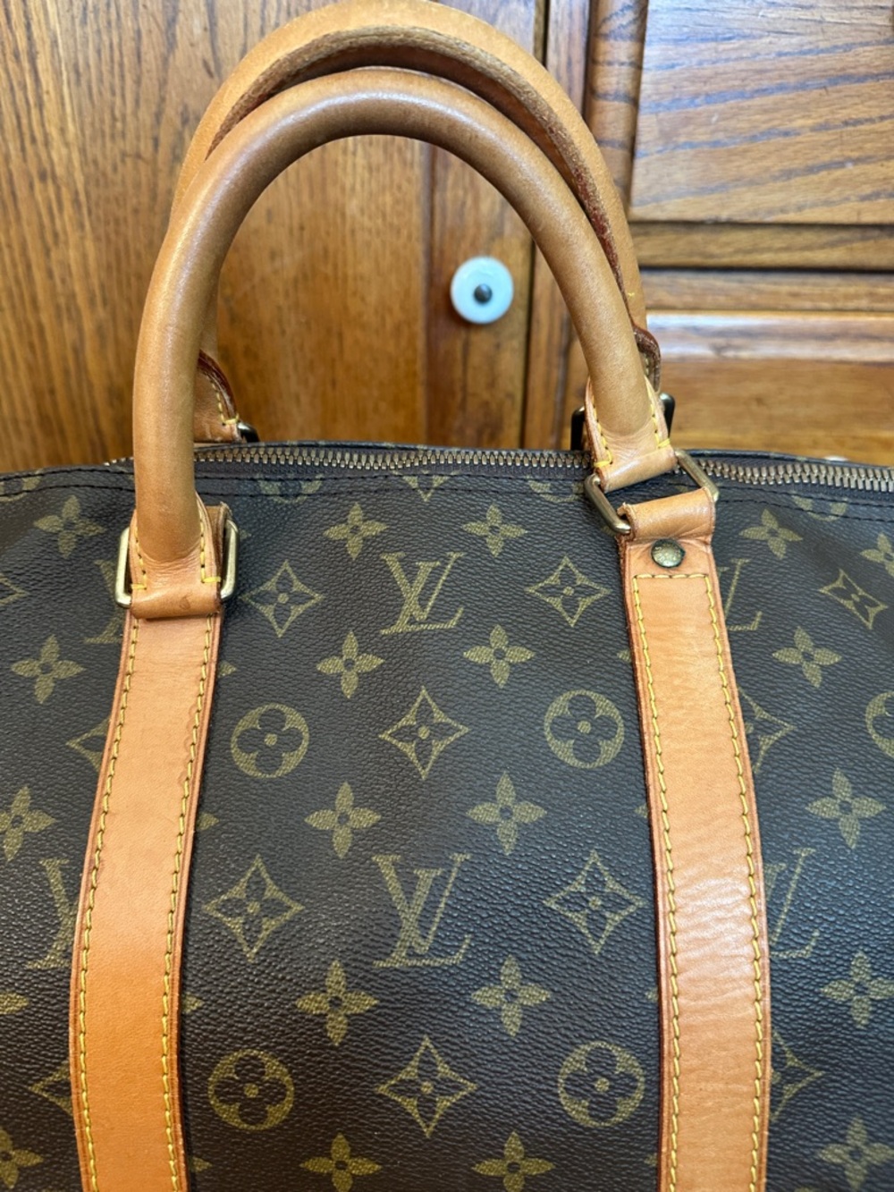 Louis Vuitton Monogram Canvas Keepall  Bandouliere 55 - Picture 3 of 15